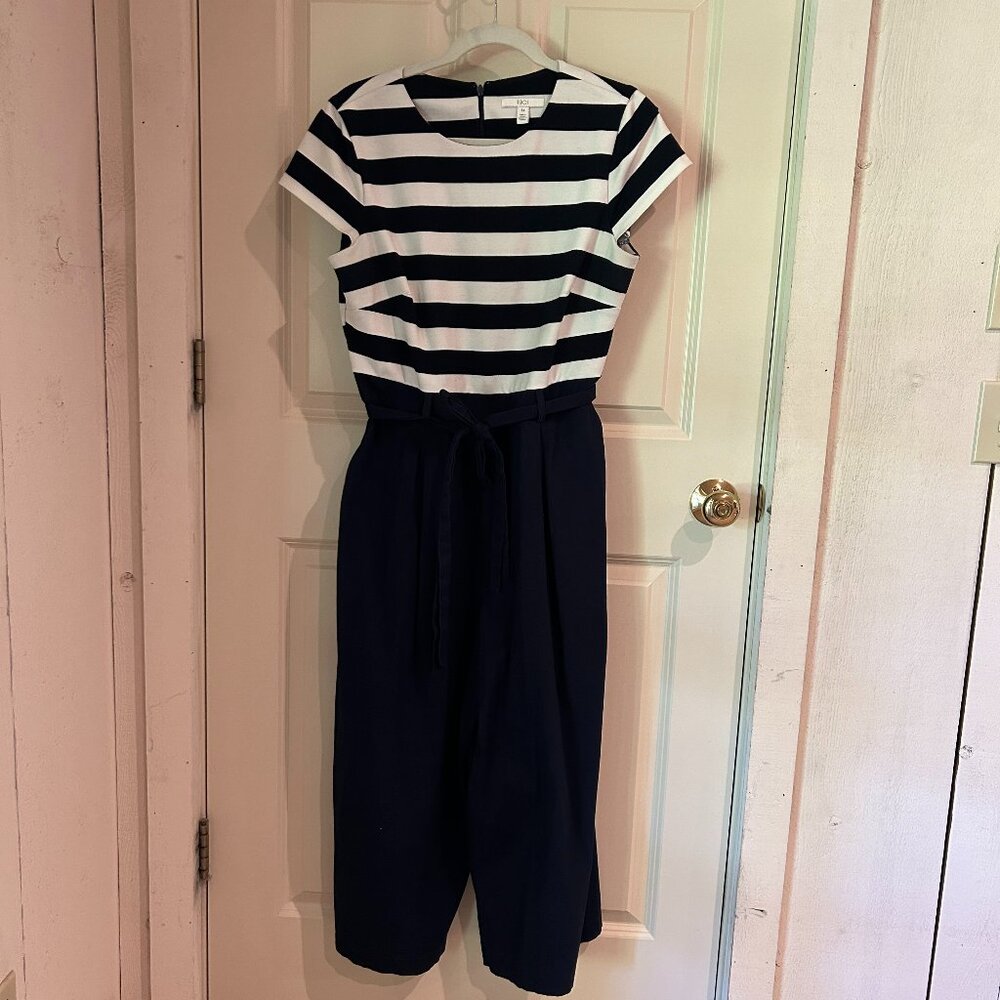 Navy Blue and White Jumper